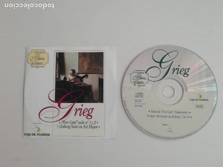 CDs de Musique: Los Genios de la M&uacute;sica Cl&aacute;sica 14 Grieg Caja de M&uacute;sica Caja Madrid Alfa Delta 1994