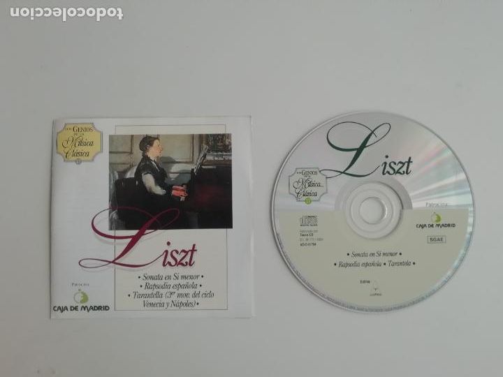 CDs de Musique: Los Genios de la M&uacute;sica Cl&aacute;sica 17 Liszt Caja de M&uacute;sica Caja Madrid Alfa Delta 1994