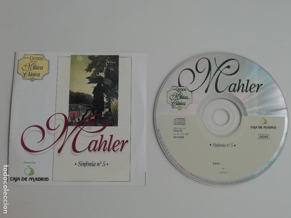 CDs de Musique: Los Genios de la M&uacute;sica Cl&aacute;sica 18 Mahler Caja de M&uacute;sica Caja Madrid Alfa Delta 1994