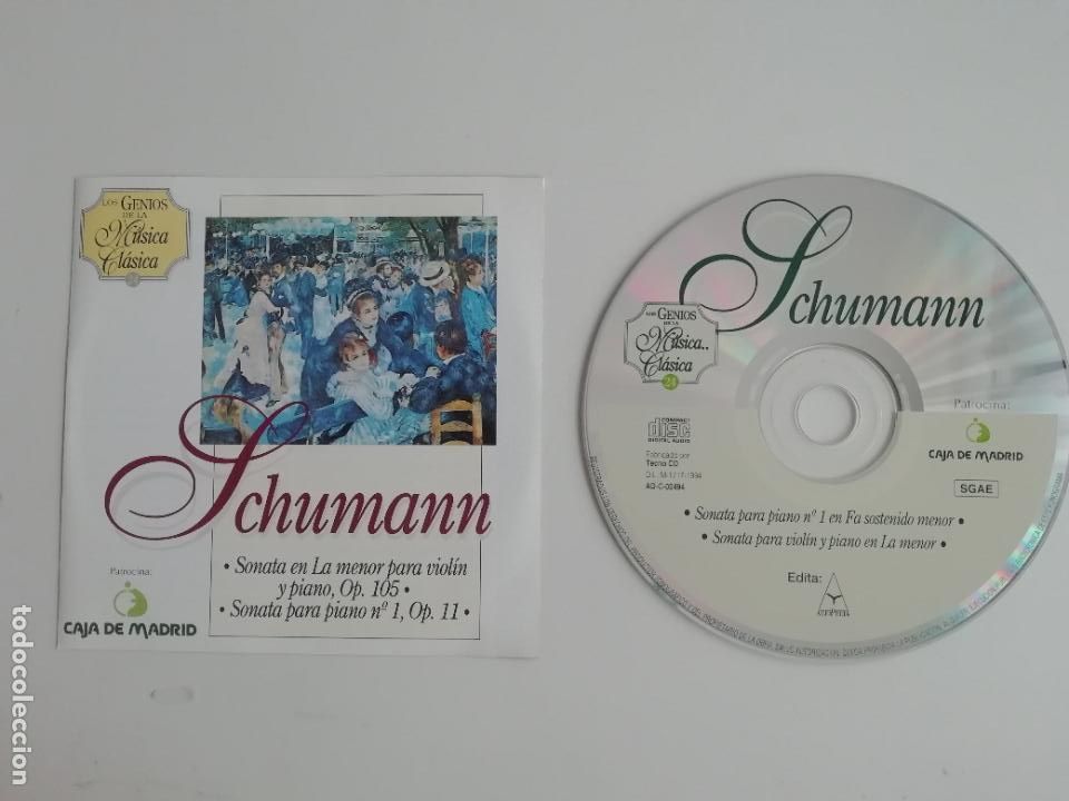CDs de Musique: Los Genios de la M&uacute;sica Cl&aacute;sica 24 Schumann Caja de M&uacute;sica Caja Madrid Alfa Delta 1994