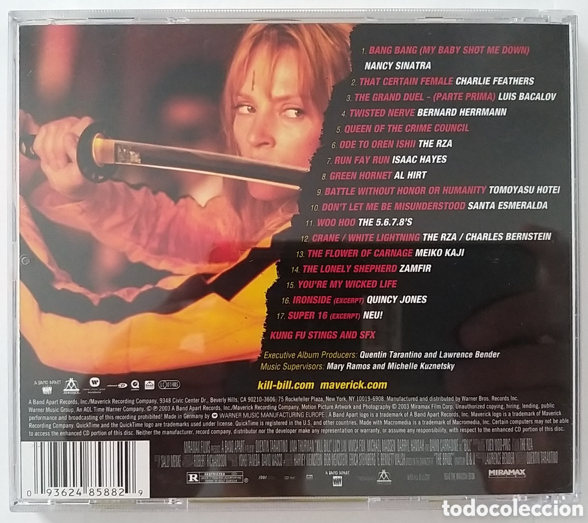 CDs de m&uacute;sica: TARANTINO - KILL BILL - ORIGINAL SOUNDTRACK - Foto 2