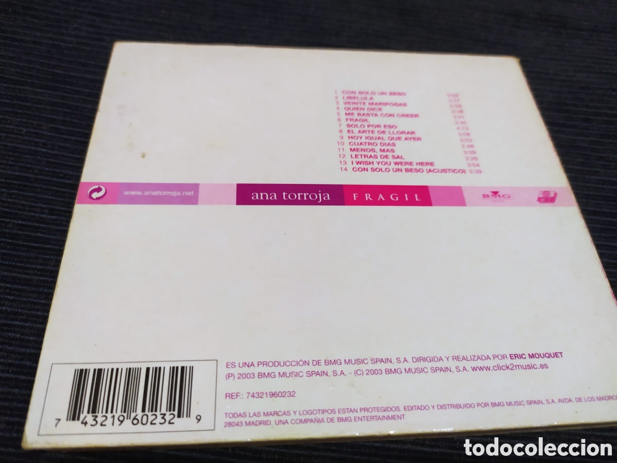 CDs de m&uacute;sica: ANA TORROJA. FRAGIL - Foto 2