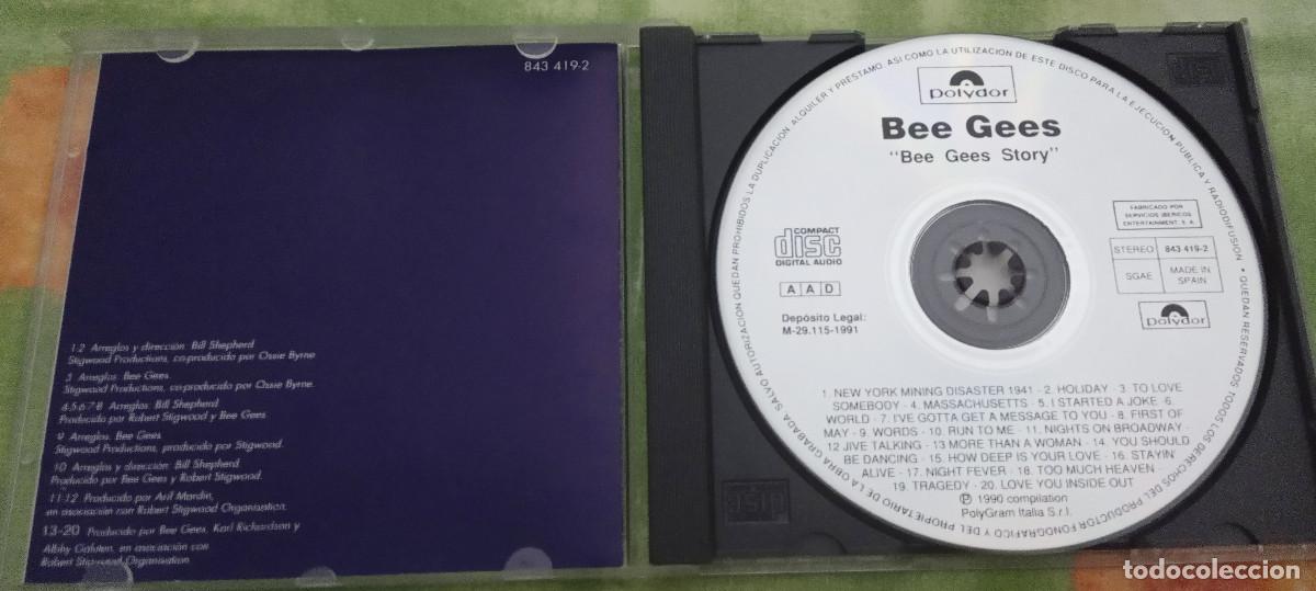 CDs de m&uacute;sica: BEE GEES STORY CD POLYGRAM ESPA&Ntilde;A 1990 - Foto 2
