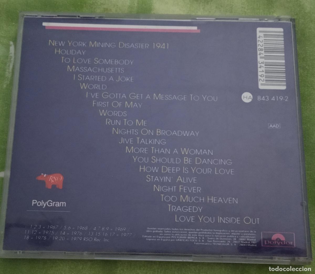 CDs de m&uacute;sica: BEE GEES STORY CD POLYGRAM ESPA&Ntilde;A 1990 - Foto 3