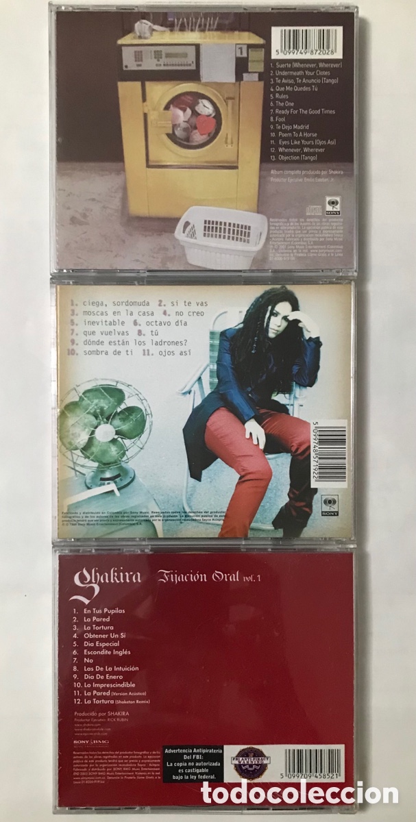 CDs de m&uacute;sica: Lote Shakira (3 CD&rsquo;s) - Foto 3