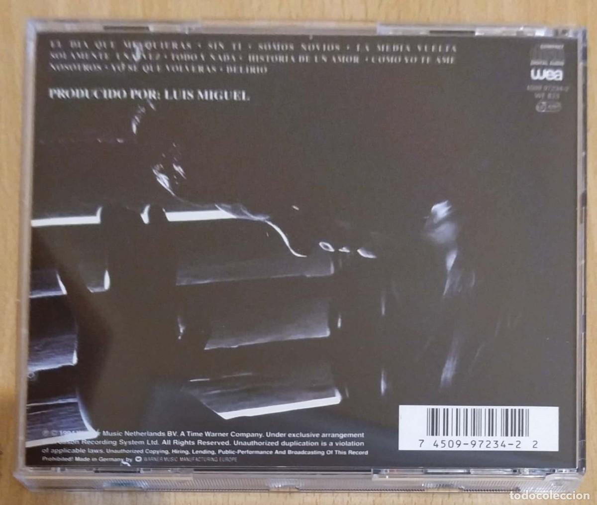 CDs de m&uacute;sica: LUIS MIGUEL (SEGUNDO ROMANCE) CD 1994 - Foto 2
