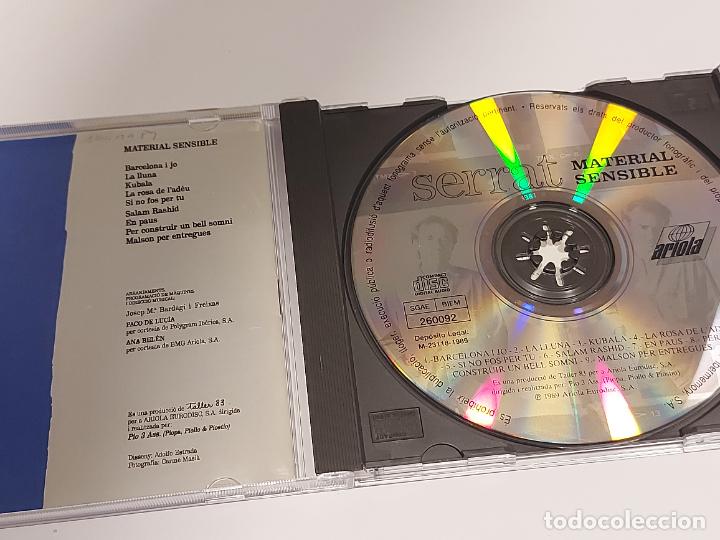 CDs de m&uacute;sica: JOAN MANUEL SERRAT / MATERIAL SENSIBLE / CD-ARIOLA-1989 / 9 TEMAS / IMPECABLE - Foto 2