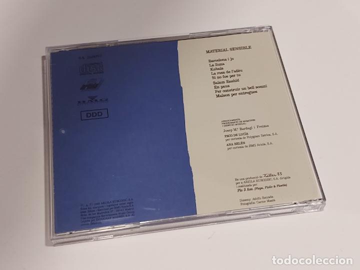 CDs de m&uacute;sica: JOAN MANUEL SERRAT / MATERIAL SENSIBLE / CD-ARIOLA-1989 / 9 TEMAS / IMPECABLE - Foto 3