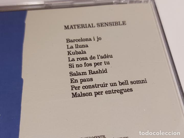 CDs de m&uacute;sica: JOAN MANUEL SERRAT / MATERIAL SENSIBLE / CD-ARIOLA-1989 / 9 TEMAS / IMPECABLE - Foto 4