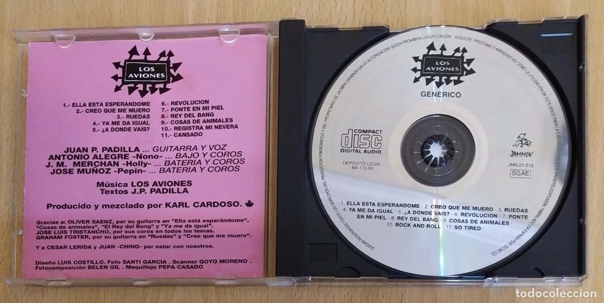 CDs de m&uacute;sica: LOS AVIONES (GENERICO) CD 1993 - Foto 3
