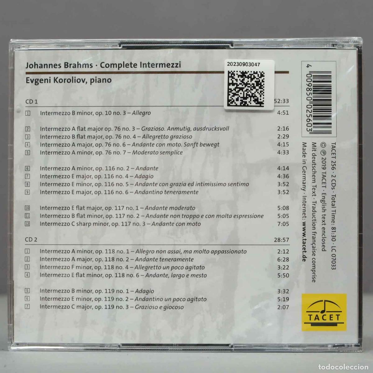 CDs de m&uacute;sica: CD. Johannes Brahms (1833-1897) - Intermezzi. PRECINTADO - Foto 2