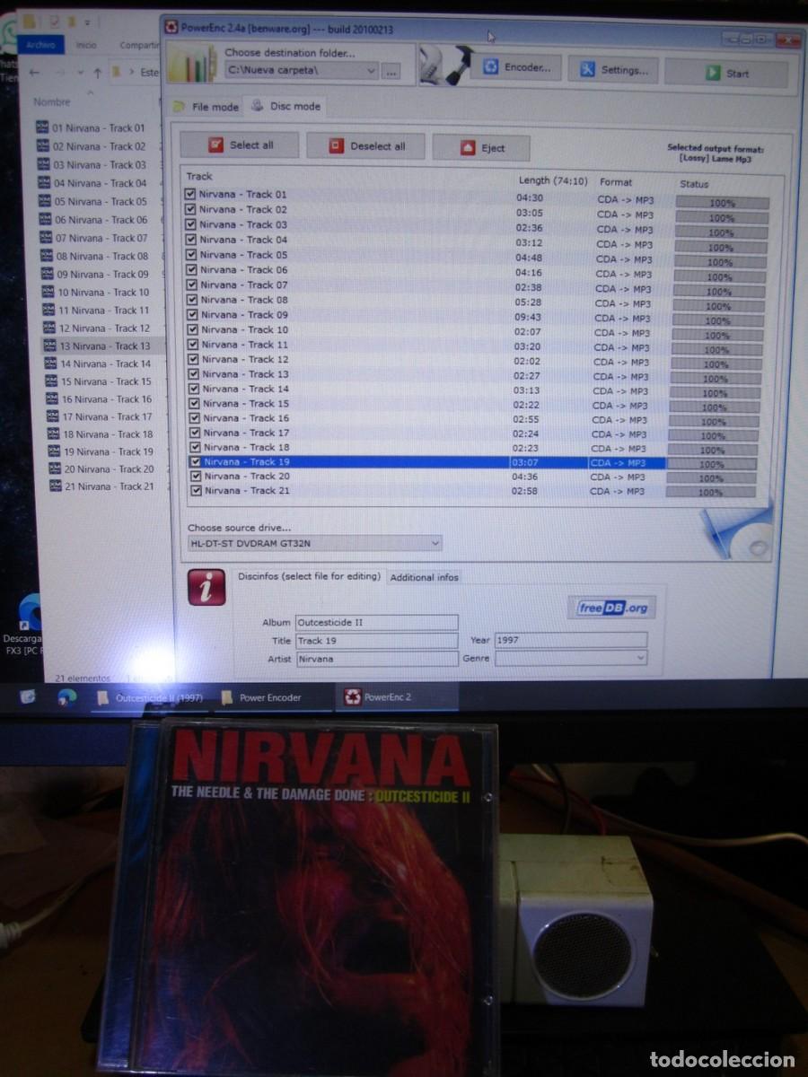 CDs de m&uacute;sica: Nirvana - The Needle & The Damage Done Outcesticide II 2 (CD) - Foto 11