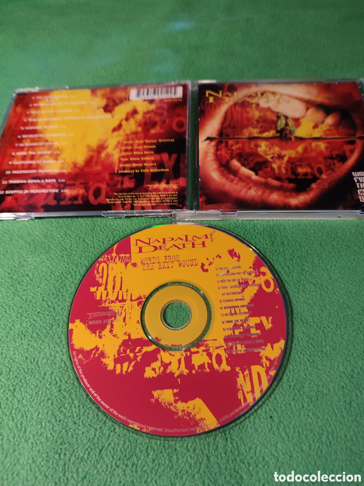 CDs de m&uacute;sica: Napalm Death - Words from The exit wound - Foto 2