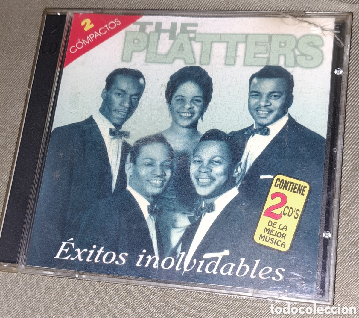 CDs de m&uacute;sica: DOBLE CD THE PLATTERS &Eacute;XITOS INOLVIDABLES 1998 - Foto 1