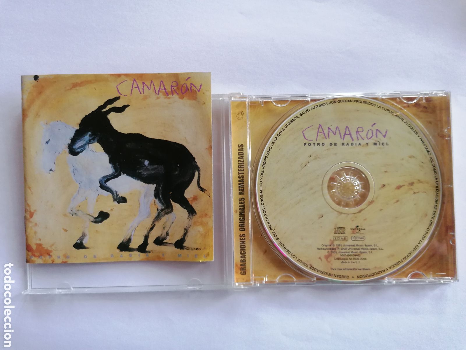 CDs de m&uacute;sica: CD CAMAR&Oacute;N. Potro de rabia y miel. 1992. - Foto 1