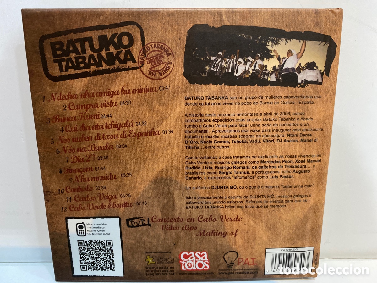 CDs de m&uacute;sica: Batuko Tabanka - Djunta M&ocirc; (CD + DVD) - Foto 3
