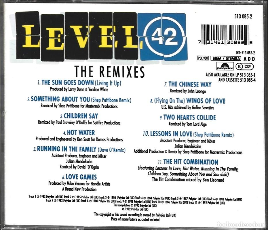 CDs de m&uacute;sica: LEVEL 42 THE REMIXES (CD) - Foto 2