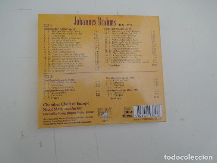 CDs de m&uacute;sica: BRAHMS -LIEBESLIEDER -VOCAL QUARTETS - NICOL MATT- 2CD+LIBRETO - Foto 4