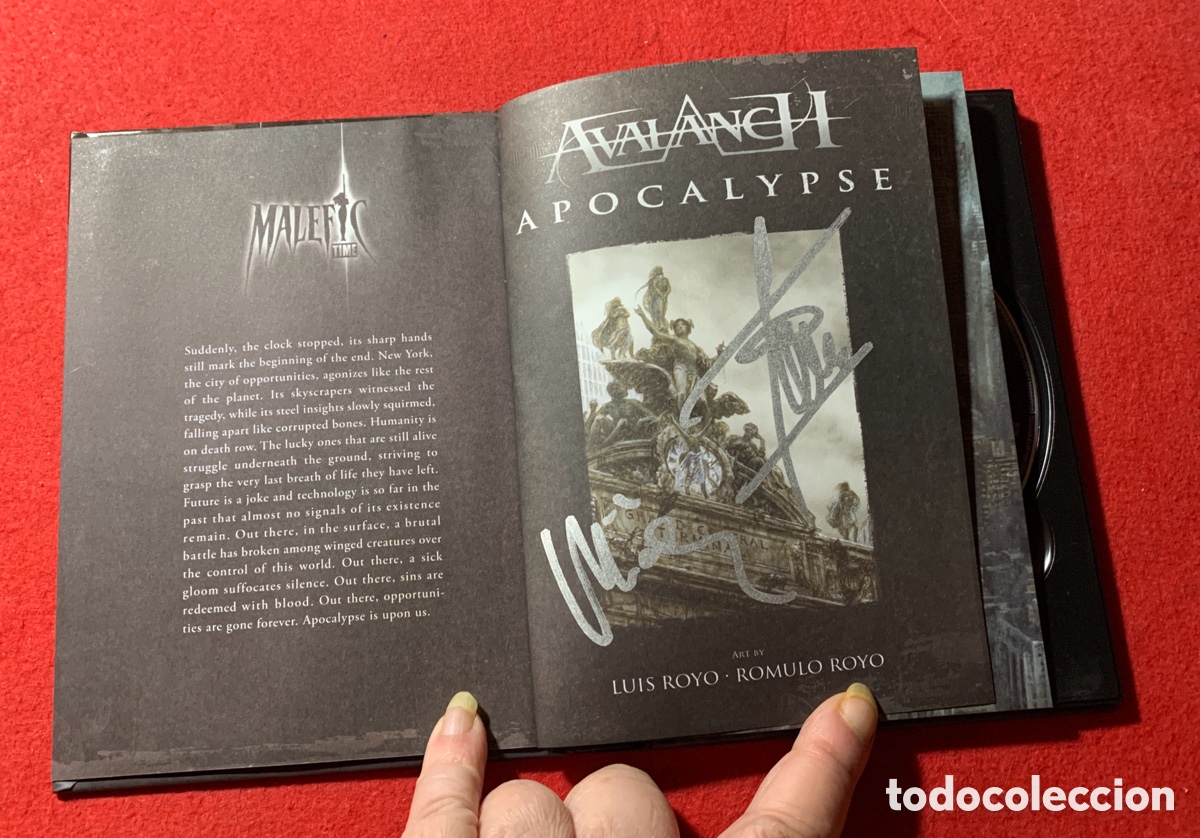 CDs de m&uacute;sica: Avalanch. &ldquo;Malefic Time Apocalypse&rdquo; Firmado - Foto 4