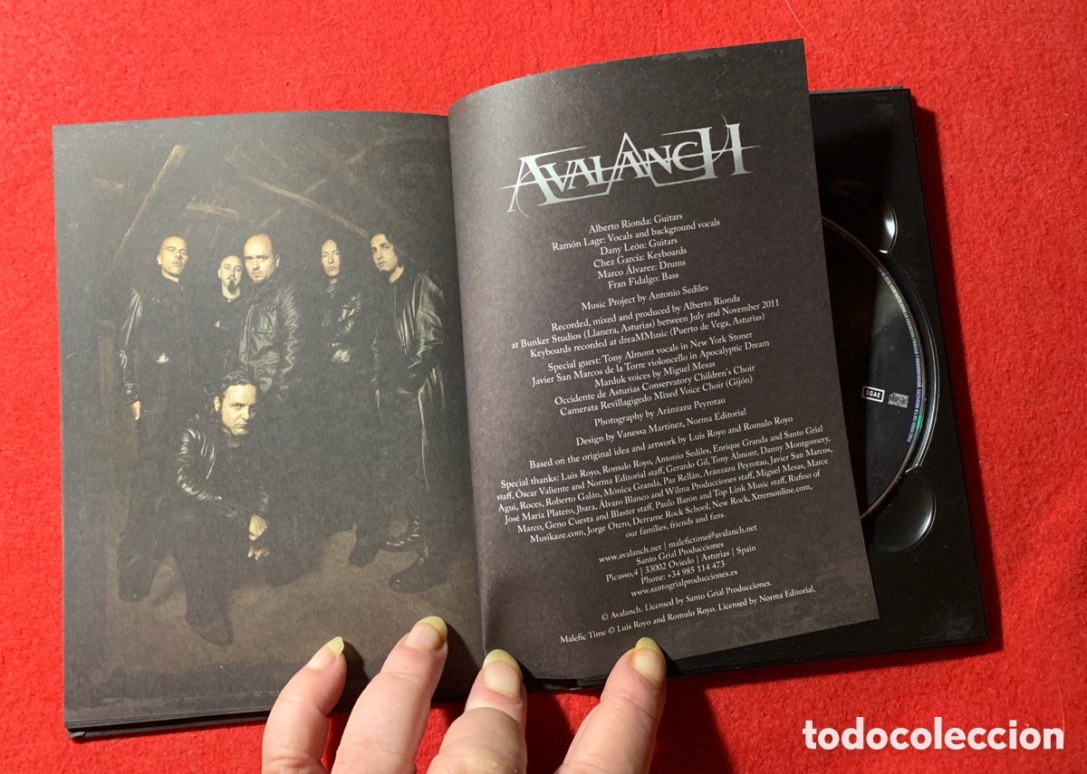 CDs de m&uacute;sica: Avalanch. &ldquo;Malefic Time Apocalypse&rdquo; Firmado - Foto 7
