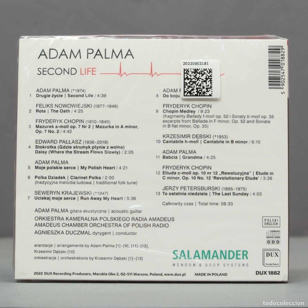 CDs de m&uacute;sica: CD. Adam Palma: Second Life. PRECINTADO - Foto 2