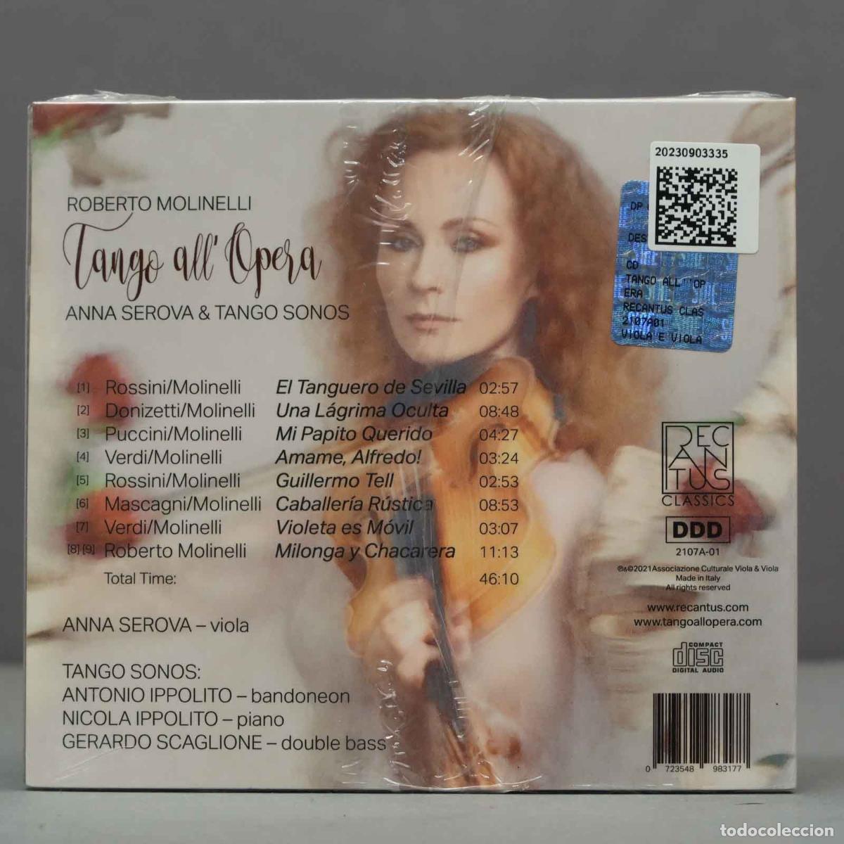 CDs de m&uacute;sica: CD. Tango all&acute;Opera. ROSSINI. MOLINELLI. PRECINTADO - Foto 2
