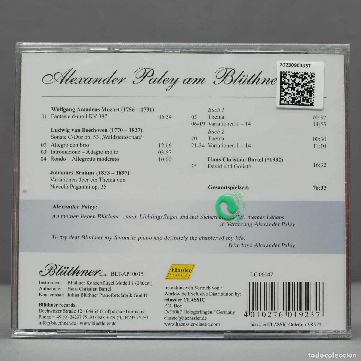 CDs de m&uacute;sica: CD. Alexander Paley: Recital . PRECINTADO - Foto 2