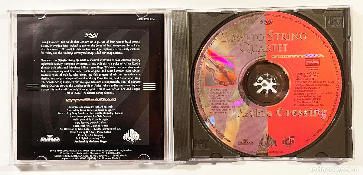 CDs de m&uacute;sica: SOWETO STRING QUARTET / ZEBRA CROSSING / CD BMG 1994 / ESPA&Ntilde;A - Foto 3