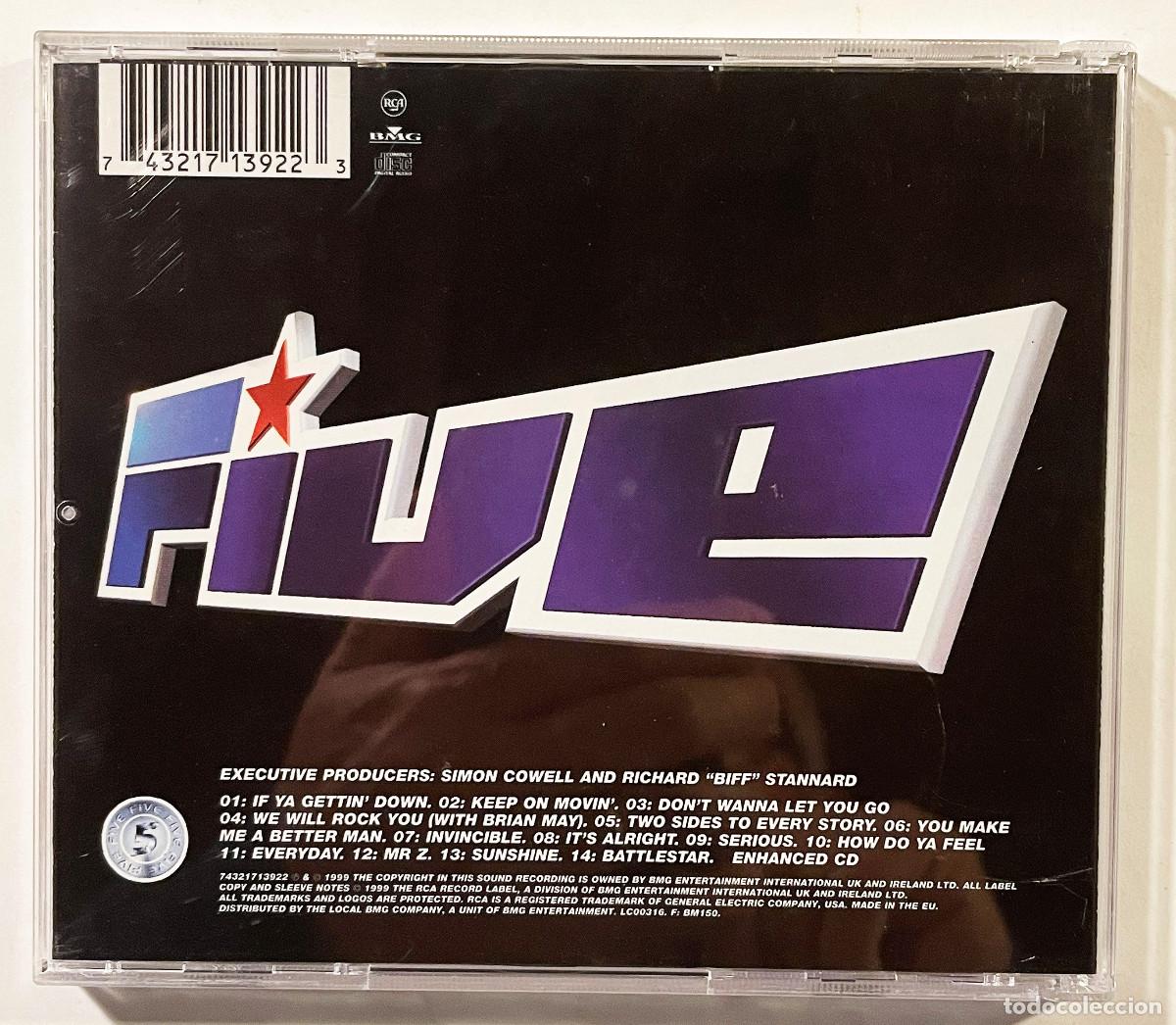 CDs de m&uacute;sica: FIVE / INVINCIBLE / CD BMG RCA 1999 / EU - Foto 2