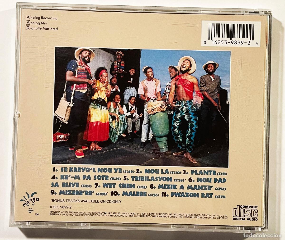 CDs de m&uacute;sica: BOUKMAN EKSPERYANS / VODOU ADJAE / CD MANGO 1991 / USA - Foto 2