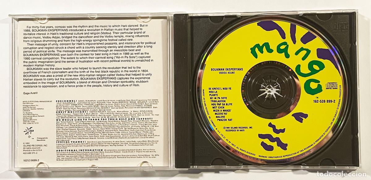 CDs de m&uacute;sica: BOUKMAN EKSPERYANS / VODOU ADJAE / CD MANGO 1991 / USA - Foto 3