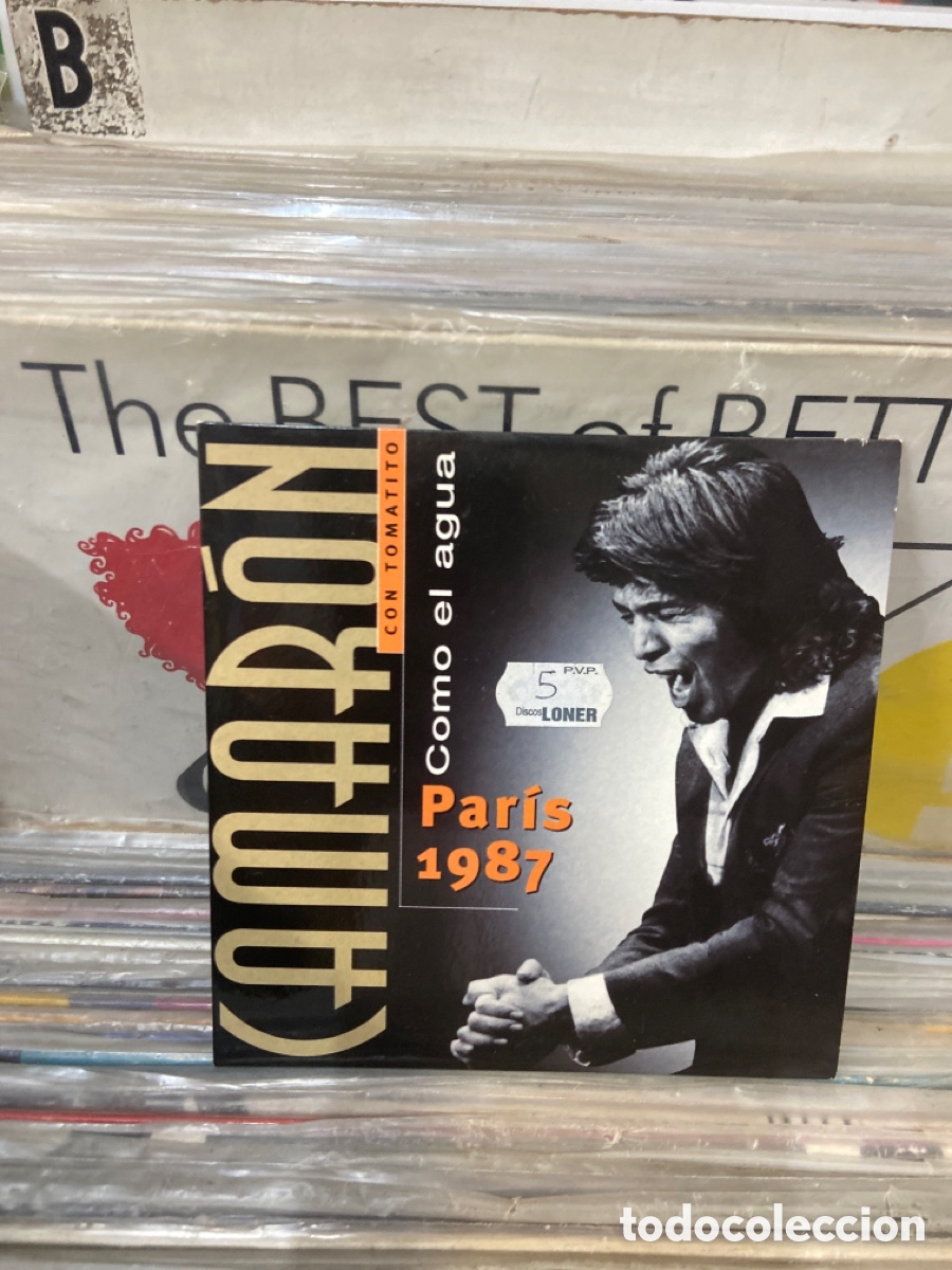 CDs de m&uacute;sica: Camaron como el agua paris 1987 con tomatito cd single - Foto 1