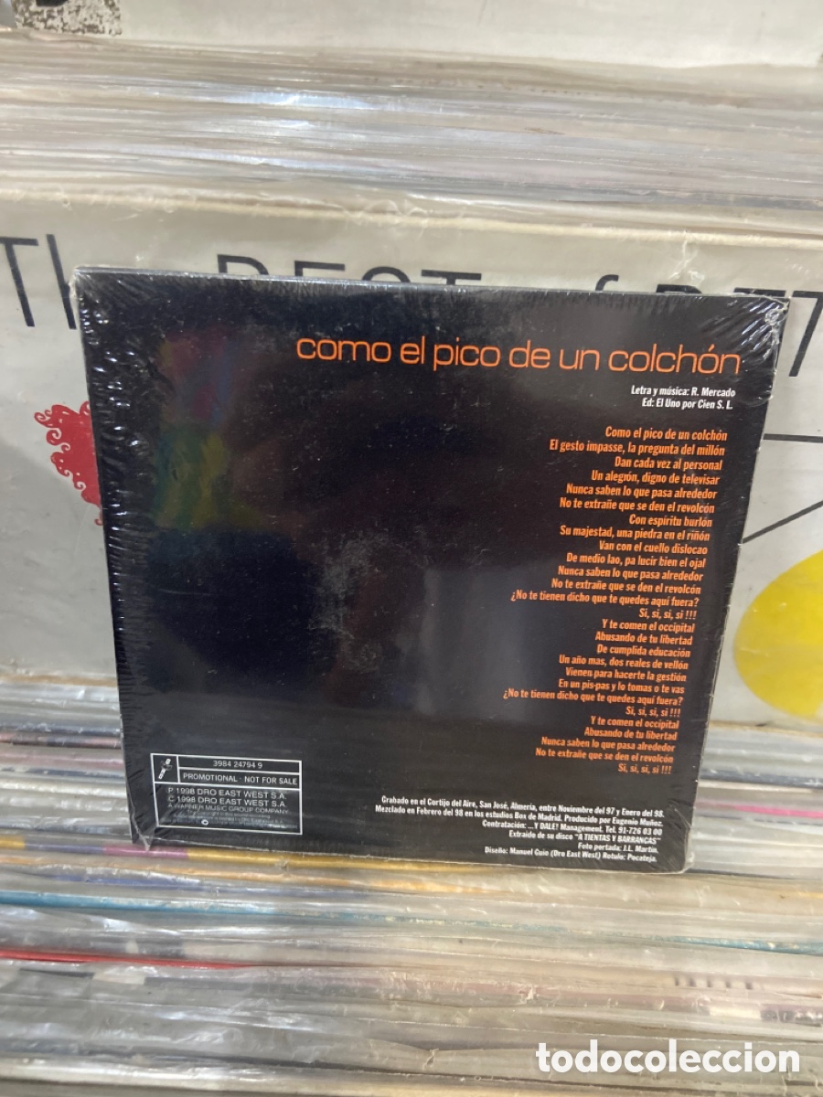 CDs de m&uacute;sica: Rosendo como el pico de un colch&oacute;n cd single - Foto 2