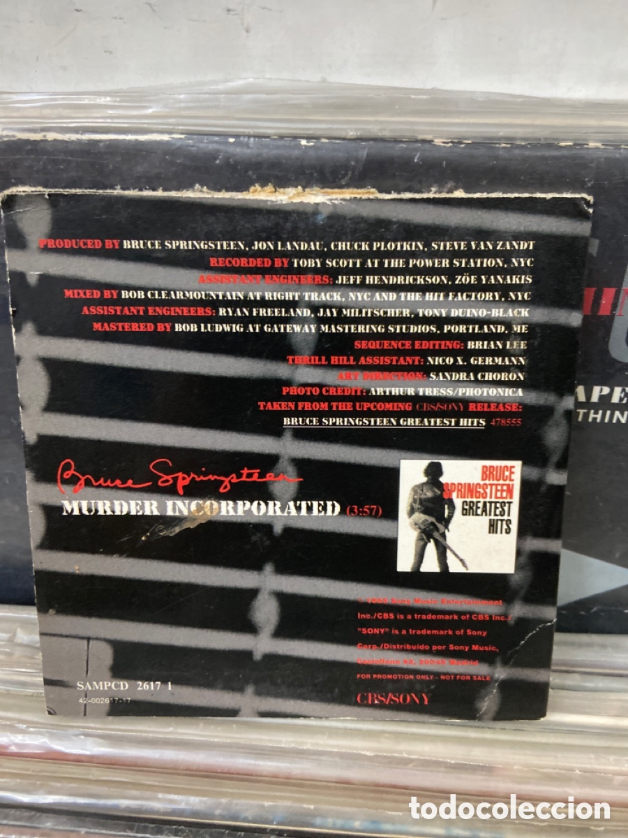 CDs de m&uacute;sica: Bruce springsteen murder incorporated cd single - Foto 2