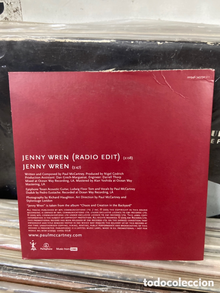 CDs de m&uacute;sica: Paul mccartney janny wren cd single - Foto 2