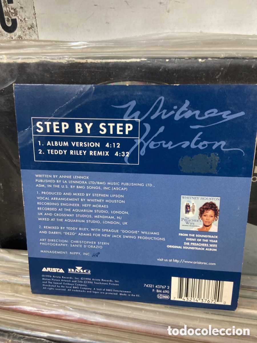 CDs de m&uacute;sica: Whitney houston step by step cd single - Foto 2