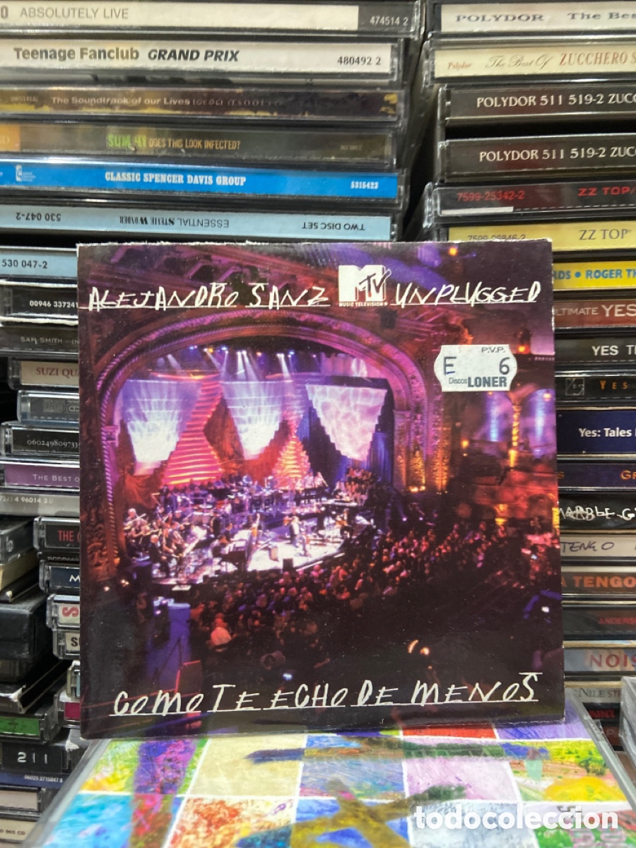 CDs de m&uacute;sica: Alejandro sanz unplugged como te echo de menos cd single - Foto 1