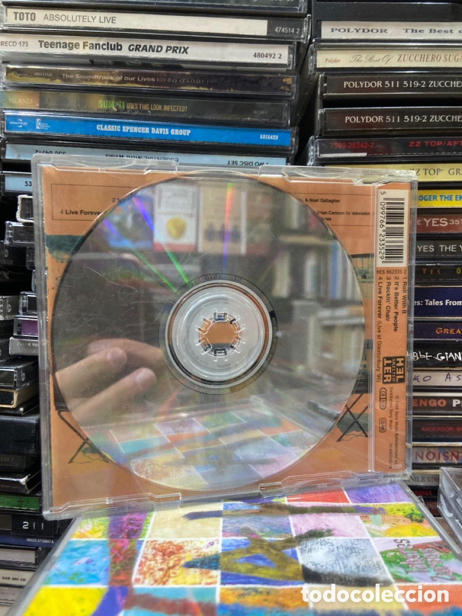 CDs de m&uacute;sica: Oasis cd single roll with it - Foto 2