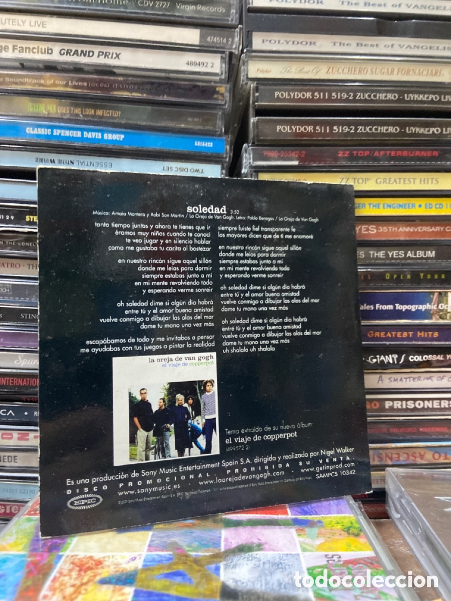 CDs de m&uacute;sica: La oreja de van gogh soledad cd single - Foto 2