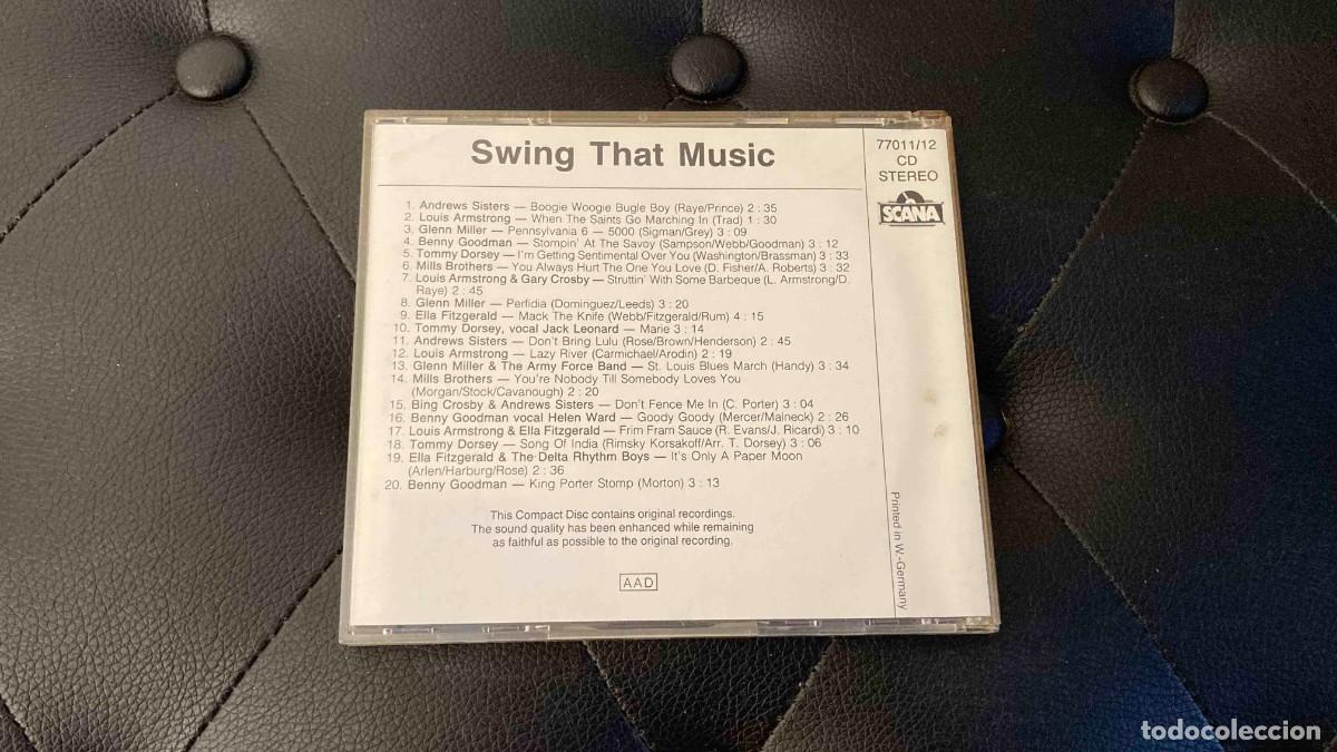 CDs de m&uacute;sica: CD. Swing that music. Compilaci&oacute;n - Foto 2