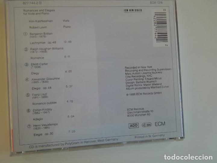 CDs de m&uacute;sica: KIM KASHKASHIAN - ROBERT LEVIN - ELEGIES - CD+LIBRETO - Foto 3