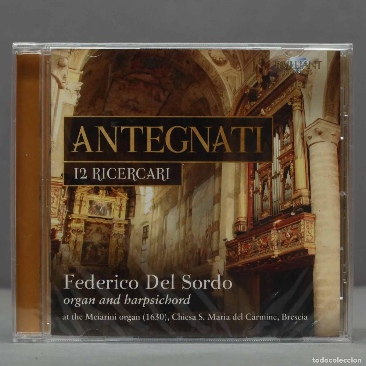 CD de M&uacute;sica: CD. Antegnati: 12 Ricercari - Federico Del Sordo organ and harpsichord . PRECINTADO