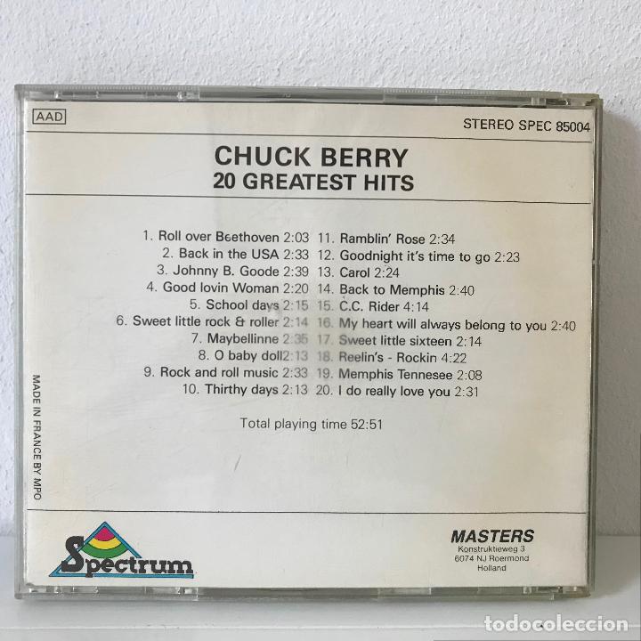 CDs de m&uacute;sica: Chuck Berry. 20 Greatest Hits. CD. - Foto 2