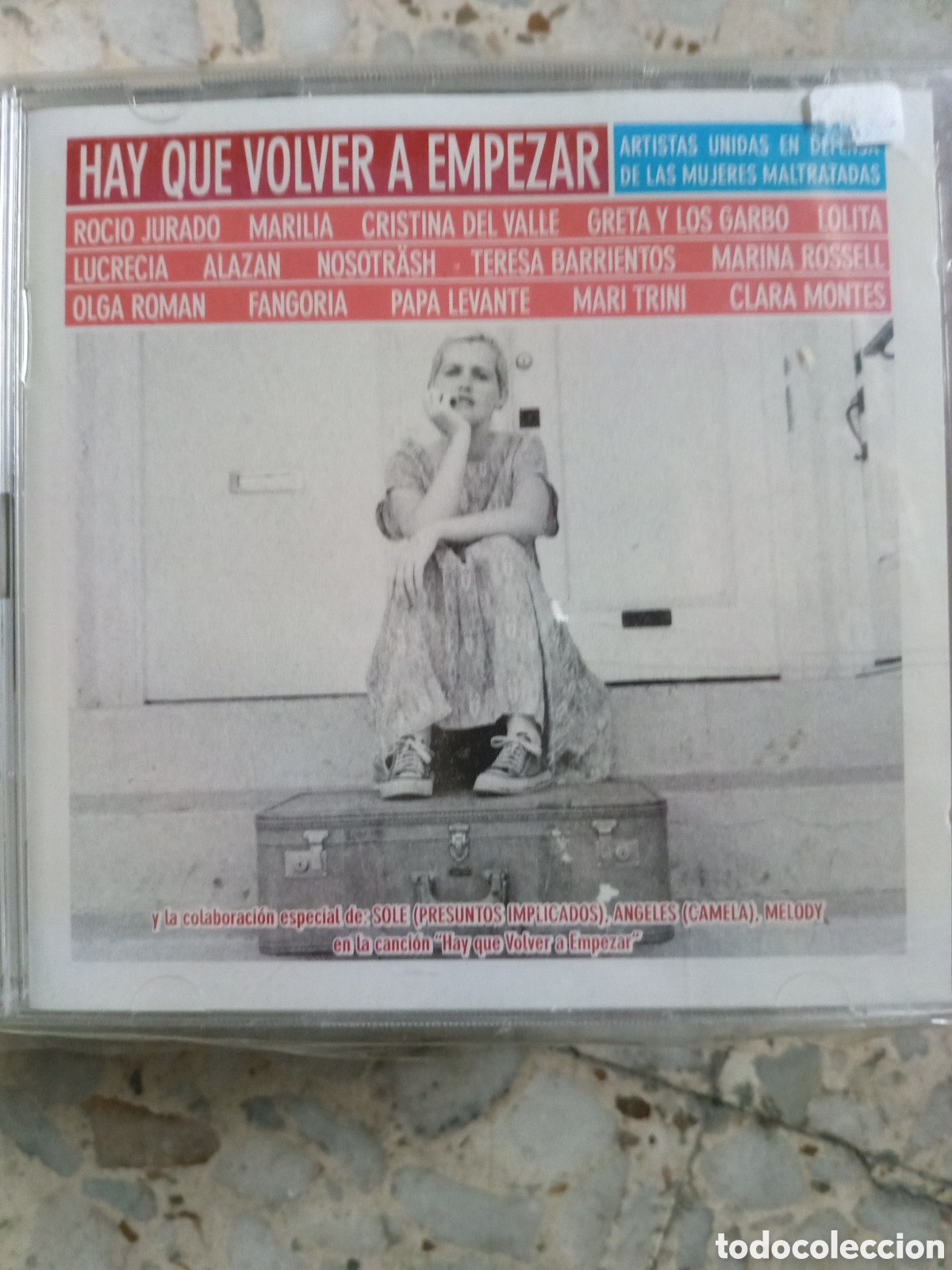 CD de M&uacute;sica: CD HAY QUE VOLVER A EMPEZAR ARTISTAS UNIDAS EN DEFENSA DE LAS MUJERES MALTRATADAS NUEVO PRECINTADO