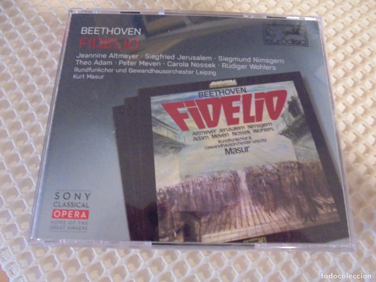 CDs de m&uacute;sica: FIDELIO. BEETHOVEN. DOBLE COMPACTO SONY CLASSICAL. KURT MASUR. - Foto 1