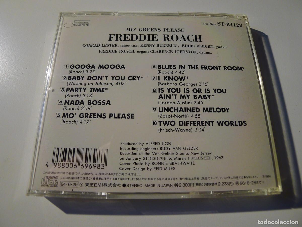 CDs de m&uacute;sica: Freddie Roach &ndash; Mo Greens Please CD japan no OBI - Foto 2