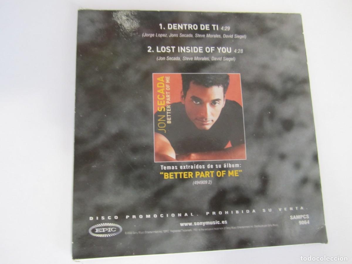 CDs de m&uacute;sica: cd single jon secada dentro de ti - Foto 2