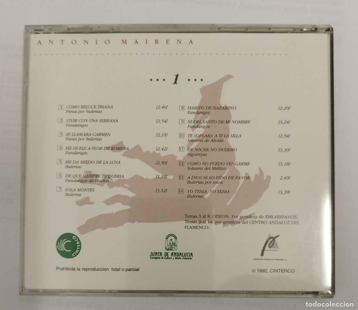CDs de m&uacute;sica: CD ANTONIO MAIRENA 1 - Foto 2