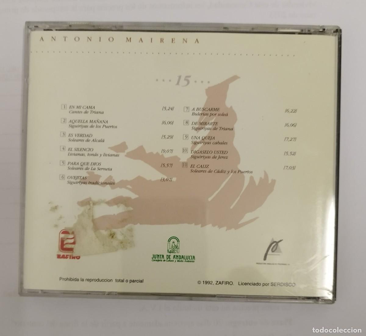 CDs de m&uacute;sica: CD ANTONIO MAIRENA 15 - Foto 2