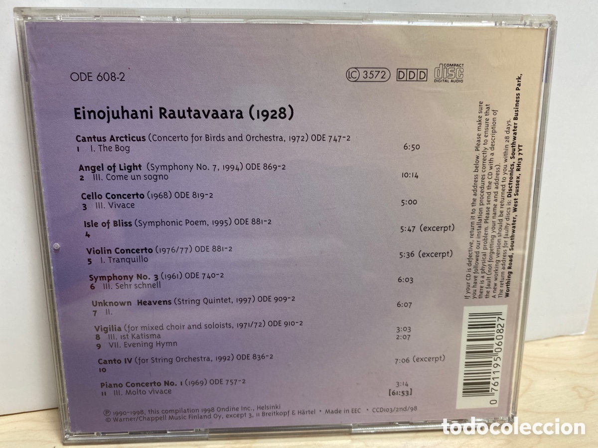 CDs de m&uacute;sica: Rautavaara - Angels And Beyond (CD, Comp) - Foto 2